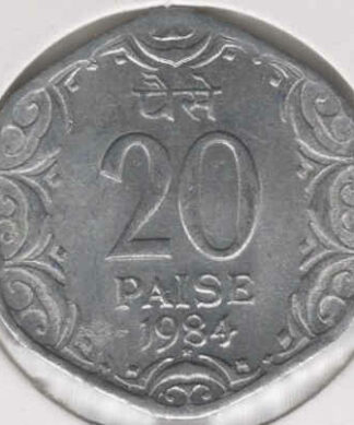 India 20 Paise 1984