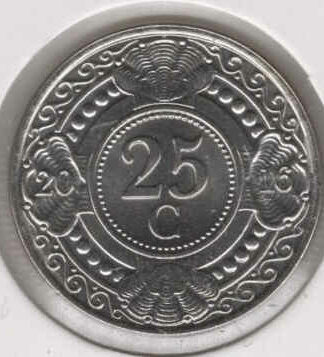 Antilhas Holandesas 25 Cents 2016