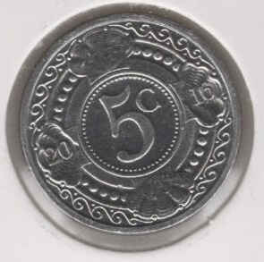 Antilhas Holandesas 5 Cents 2016