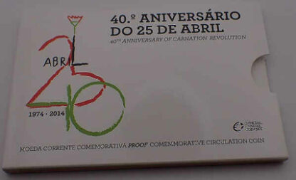 Portugal 2 Euro 2014 - 40º Aniversário 25 Abril - Proof - Image 4