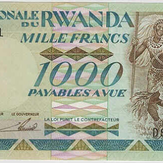 Ruanda 1000 Francos 1988