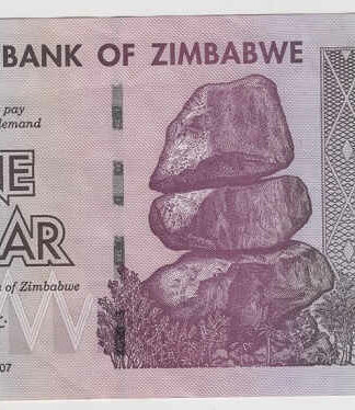Zimbabué 1 Dollar 2007