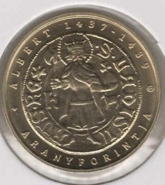 Hungria 2000 Forint 2018 Florin de Ouro de Albert Habsburg