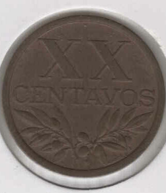 Portugal XX Centavos 1968