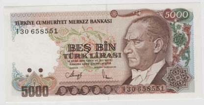 Turquia 5000 Lira 1990