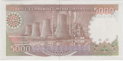 Turquia 5000 Lira 1990 - Image 2