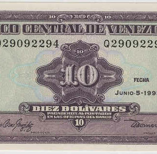 Venezuela 10 Bolivares 1995