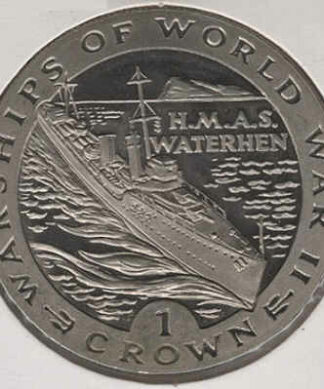 Gibraltar 1 Crown 1993 Navios de Guerra H.M.A.S Waterhen