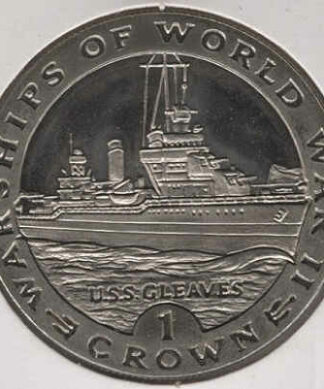 Gibraltar 1 Crown 1993 Navios de Guerra USS Gleaves