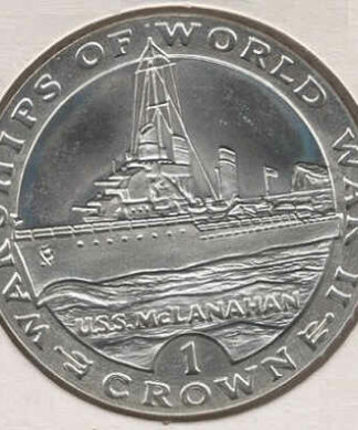 Gibraltar 1 Crown 1993 Navios de Guerra USS MC Lanahan