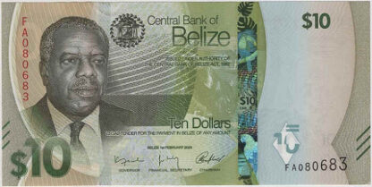 Belize 10 Dollars 2025