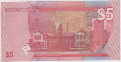 Belize 5 Dollars 2025 - Image 2