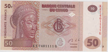 Republica Democrática Congo 50 Francos 2013