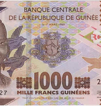 Guiné 1000 francos 2018