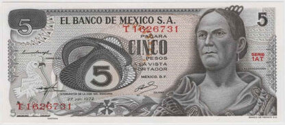 México 5 Pesos 1972