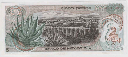 México 5 Pesos 1972 - Image 2